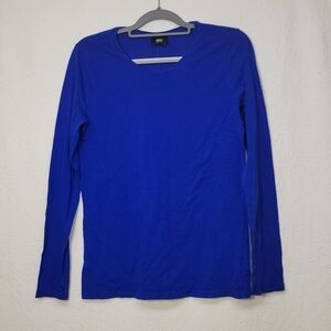 713. Mossimo Long Sleeve Top Blue Sz XL